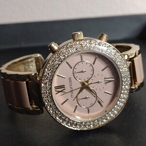 Untested 6.5 Inch Maurices Cuff Watch With Pink Dial